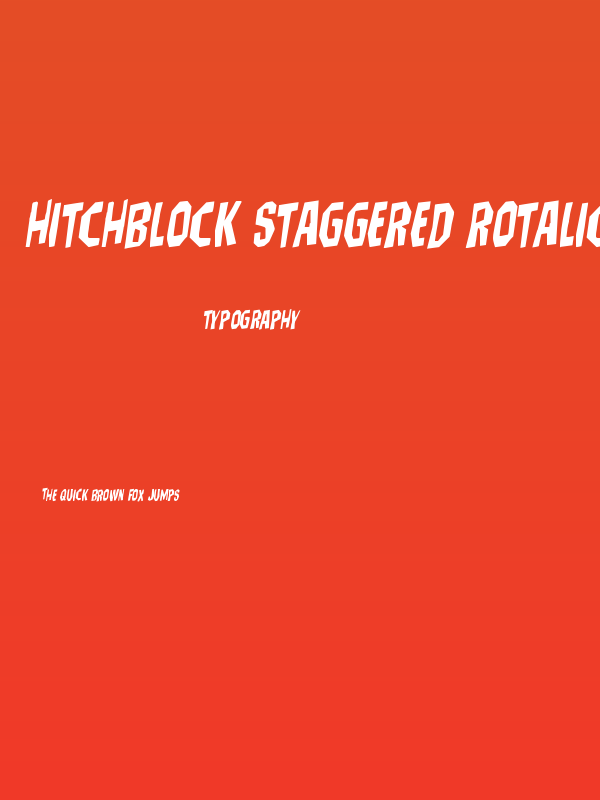Hitchblock Staggered Rotalic Poster