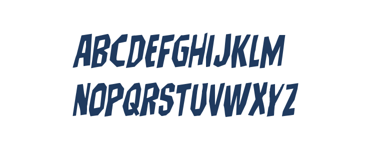 Hitchblock Staggered Rotalic Lowercase