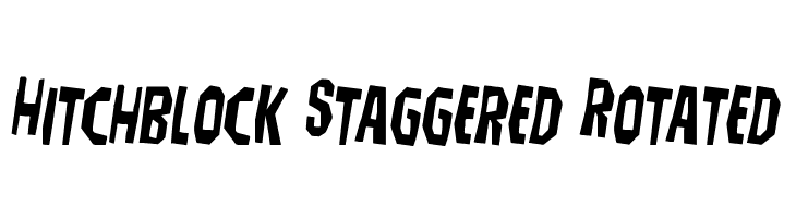 Hitchblock Staggered Rotated  フリーフォントのダウンロード
