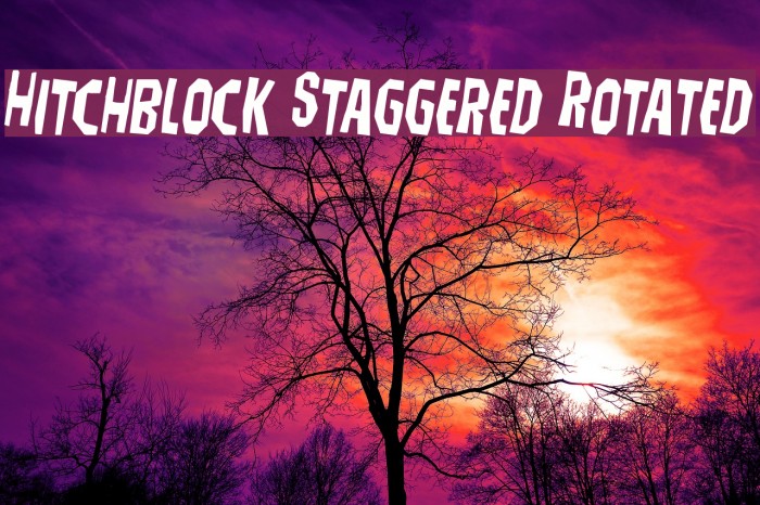 Hitchblock Staggered Rotated Example 1
