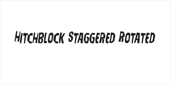 Hitchblock Staggered Rotated Logo
