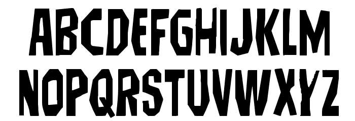 Hitchblock Staggered Font LOWERCASE