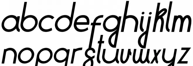 Hitchhiker b Font LOWERCASE