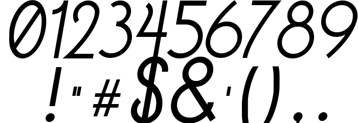Hitchhiker Font OTHER CHARS