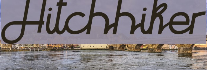 Hitchhiker Font examples