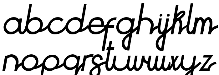Hitchhiker Font LOWERCASE