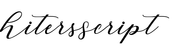 HitersScript Schriftart