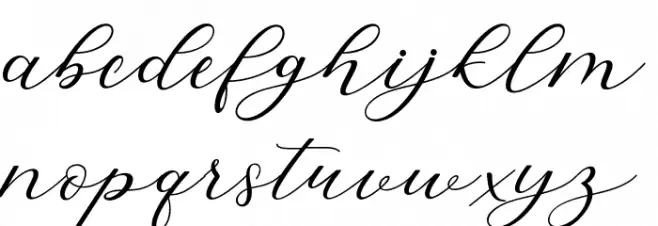 HitersScript Schriftart Groß