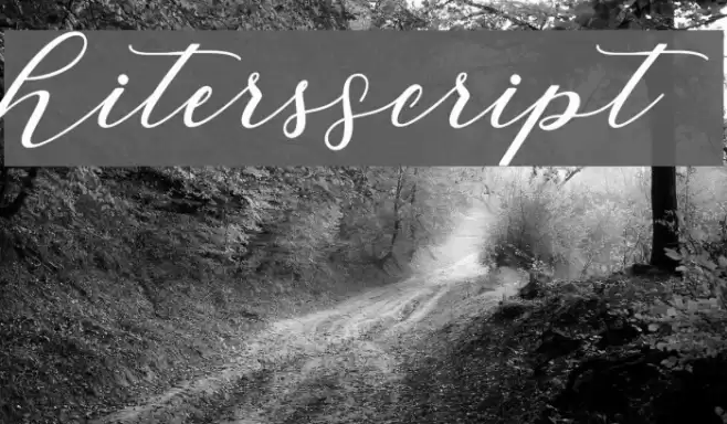 HitersScript Font examples