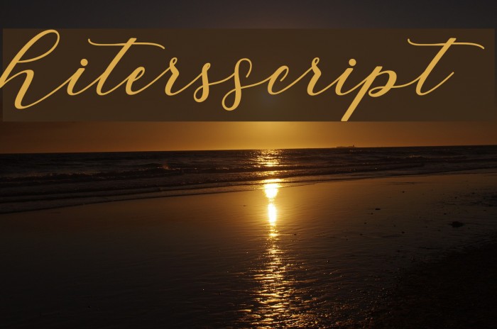 HitersScript Schriftart examples