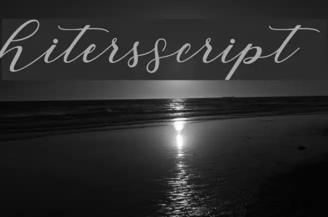 HitersScript Font examples