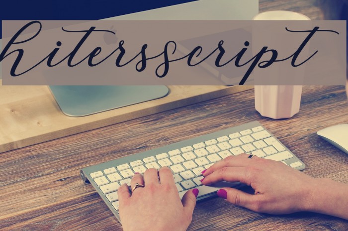 HitersScript Schriftart examples