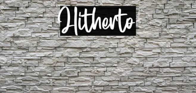 Hitherto Example 1