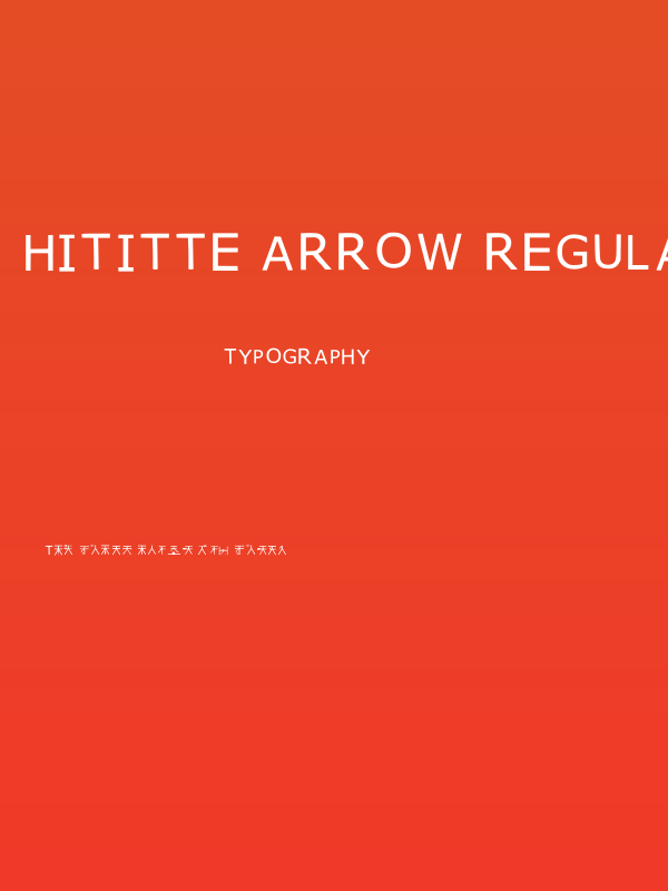 Hititte Arrow Regular Poster