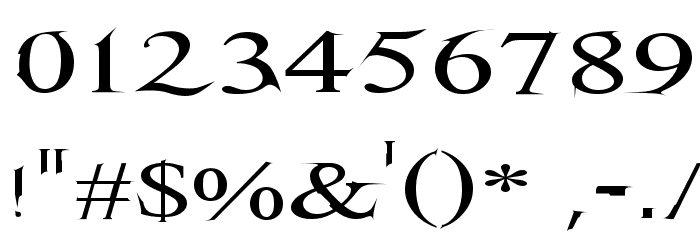 Hitman Font OTHER CHARS