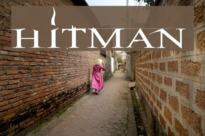 Hitman Font examples