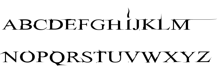 Hitman Font LOWERCASE