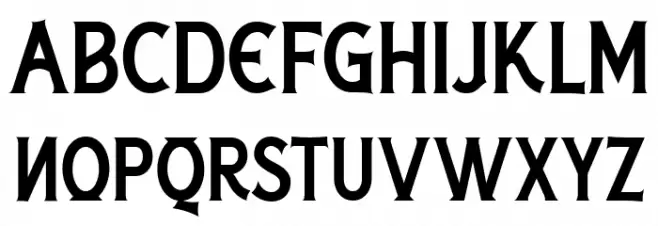 Hittamig Regular Font Litere mari