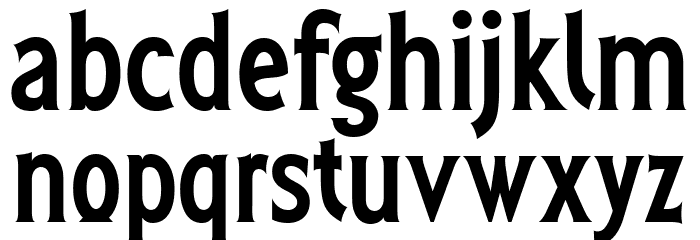 Hittamig Regular Font LOWERCASE
