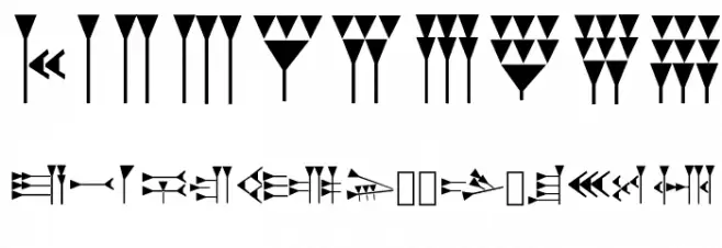 Hittite Font OTHER CHARS