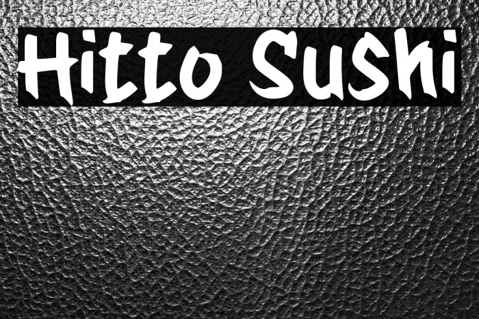 Hitto Sushi Example 3
