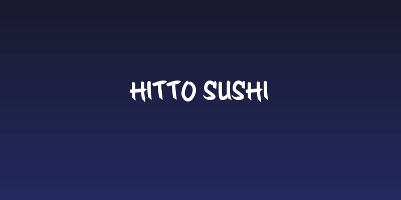 Hitto Sushi Social Header