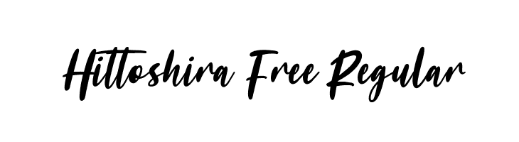 Hittoshira Free Regular  font caratteri gratis