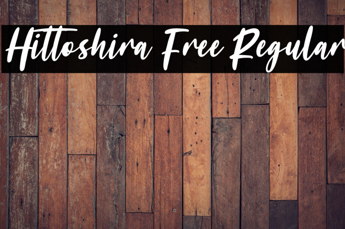 Hittoshira Free Regular Example 1