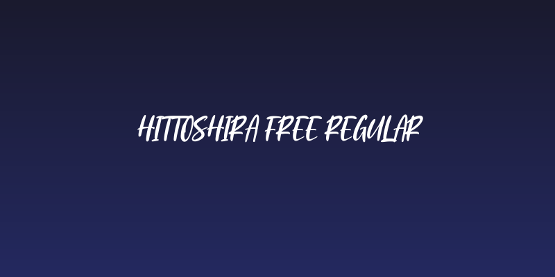 Hittoshira Free Regular Social Header