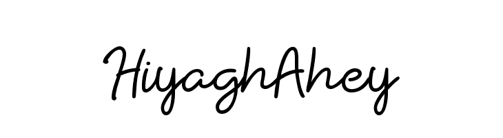 HiyaghAhey  フリーフォントのダウンロード