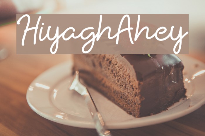 HiyaghAhey Font examples