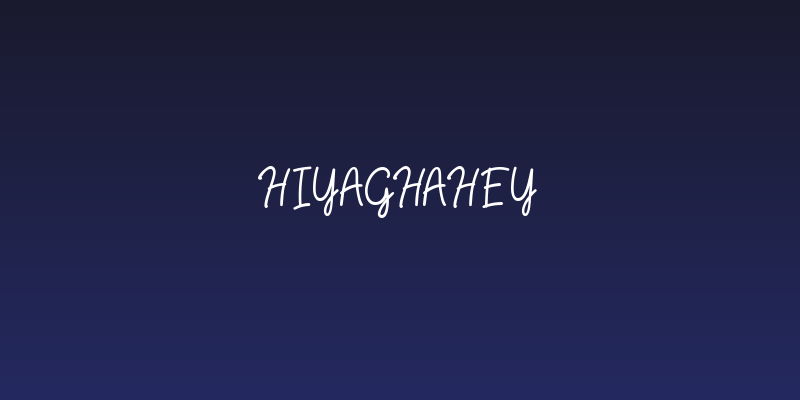 HiyaghAhey Social Header