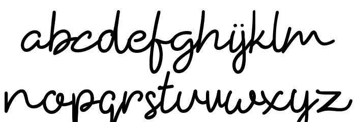 HiyaghAhey Font LOWERCASE