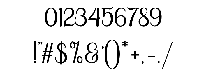 HiyidaScriptDemo Font OTHER CHARS