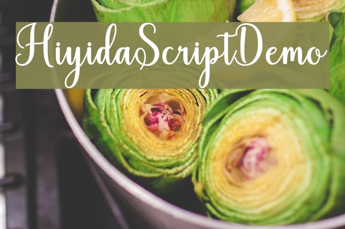 HiyidaScriptDemo Font examples