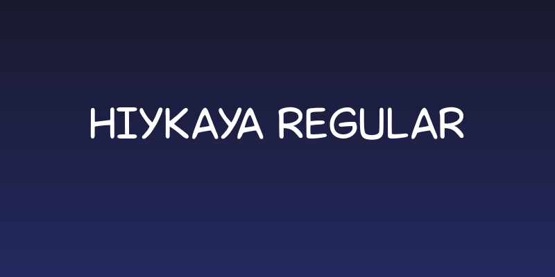 Hiykaya Regular Social Header
