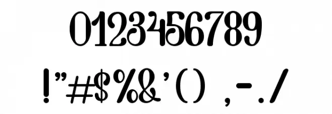 Hiyori Font Alte caractere