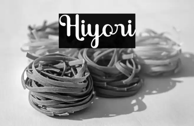 Hiyori Font examples