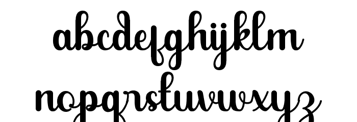 Hiyori Font LOWERCASE