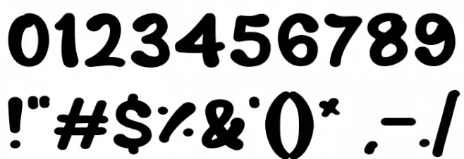 Hiyos Font OTHER CHARS