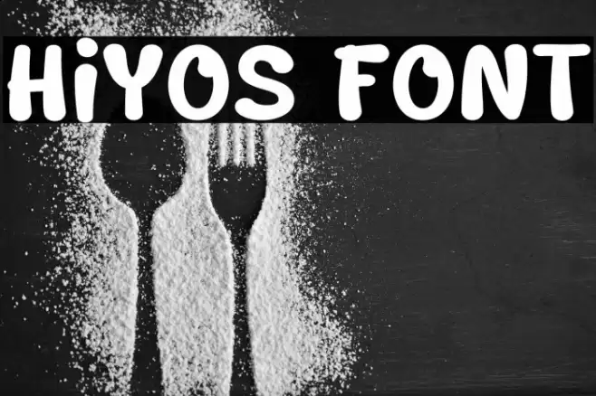 Hiyos Font examples