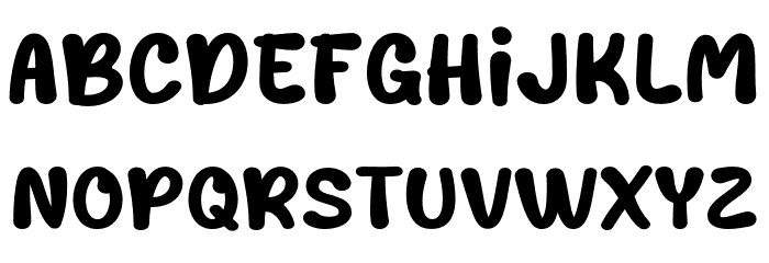 Hiyos Font LOWERCASE