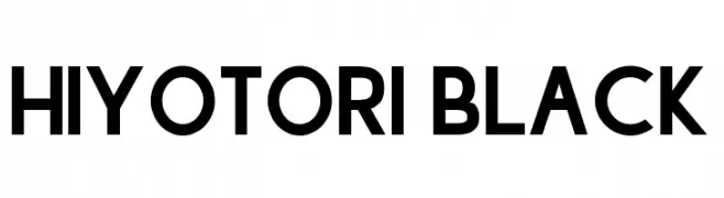 Hiyotori Black  Frei Schriftart Herunterladen
