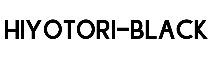 Hiyotori-Black  Frei Schriftart Herunterladen