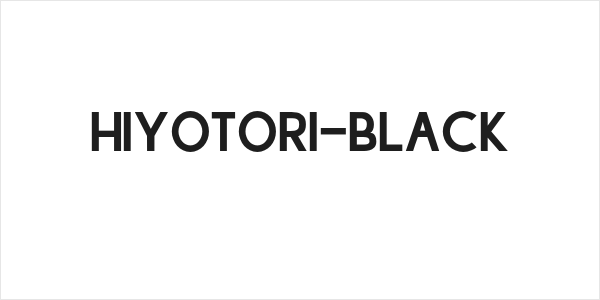 Hiyotori-Black Logo