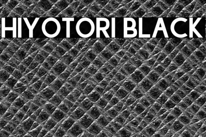 Hiyotori Black Font examples