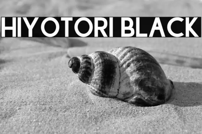 Hiyotori Black Font examples