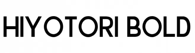 Hiyotori Bold  Frei Schriftart Herunterladen