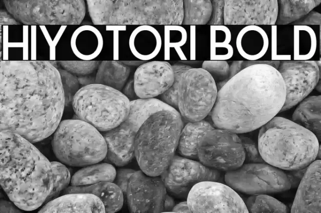 Hiyotori Bold Font examples