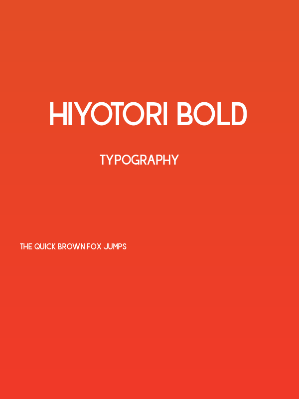 Hiyotori Bold Poster